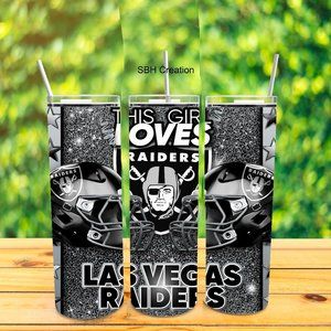 This Girl Loves the Raiders Tumbler